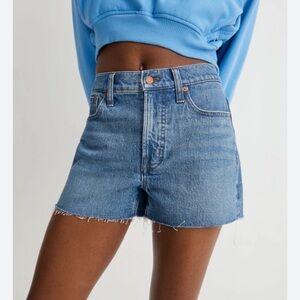 MADEWELL The Perfect Jean Shorts hi rise stretch denim sz28
